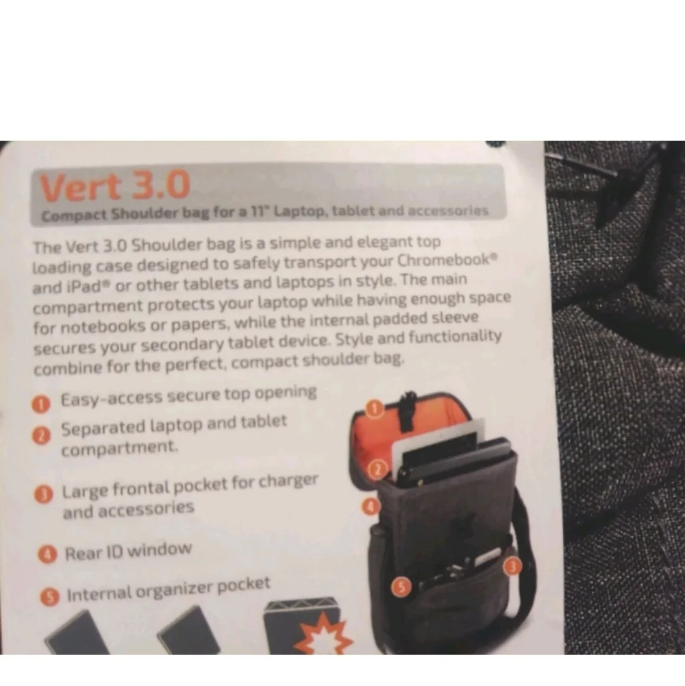 Higher Ground Vert 3.0 Chromebook & Laptop Bag Shoulder Bag Fits 11 Inch